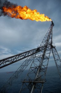 Burning Oil Boom