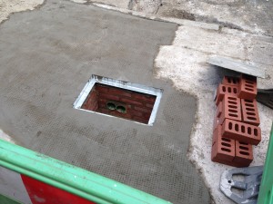 Our new private road-side ducting and manhole