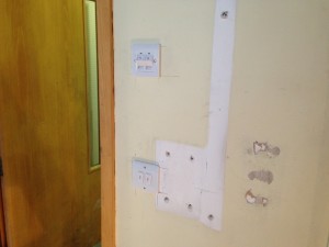 VOIP phone and key switch points in ground floor data hall