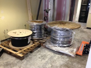 Large cable delivery, weighing in at over 1,000kg