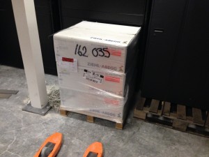 Delivery of first extraction fans