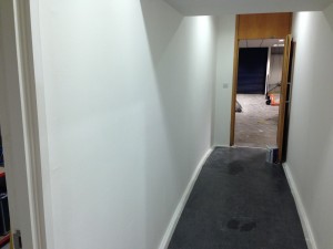 Decorating continues in the ground floor facility access areas