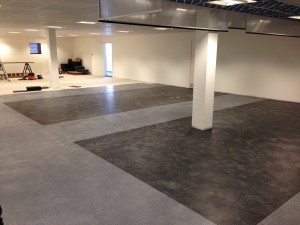 Flooring for third pod completed