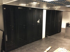 Cabinets being assembled