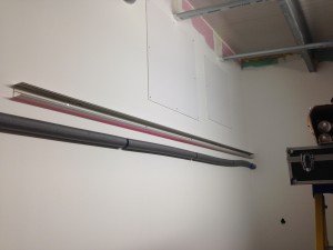 Containment backbone installed in cold corridor
