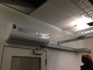 Internal portion of the backup / failover meet-me room AC system completed