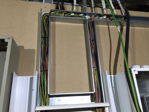 New cable containment allows for multiple routes both in and out of the facility distribution cabinets