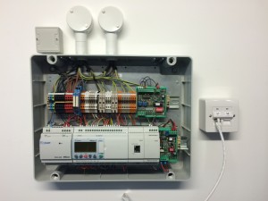 The completed internals of a cooling stack control unit