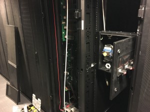 Commissioning works in progress on the UPS systems