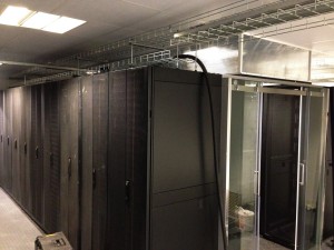 First UPS power cabling being installed